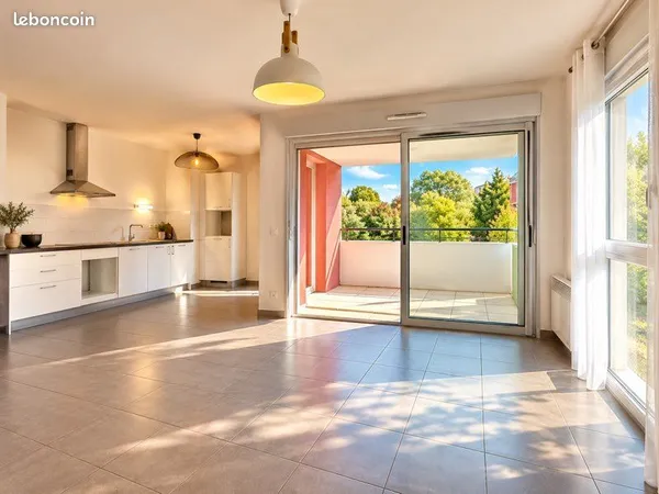 T3 67,5 - Grande terrasse - Vue jardin - 2 parkings - Toulouse