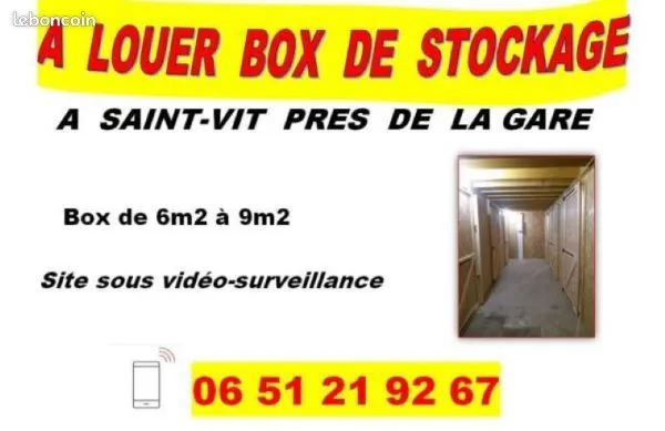 Location BOX DE STOCKAGE à SAINT-VIT