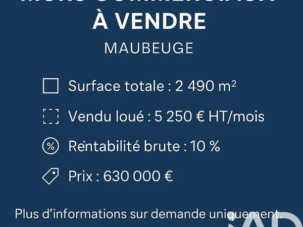 Vente Boutique/Local commercial 2 490 m²
