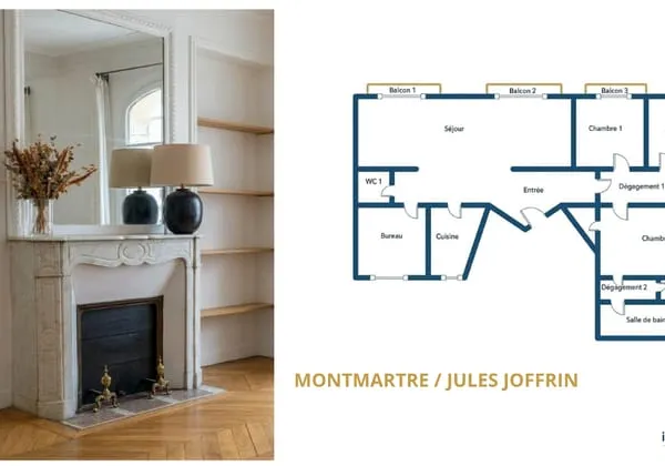 Appartement 6 pièces 107 m²
