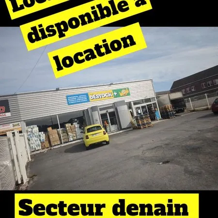 Local environ 200m2 1er denain centre avec parking privé