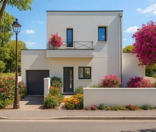 Maison contemporaine neuve de 80 m² avec terrain de 330 m² à Lespignan (34710) - 3 chambres et garag