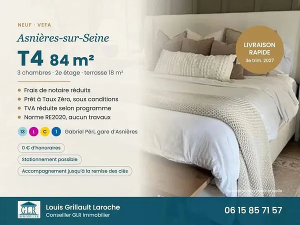 Appartement 4 pièces 84 m²