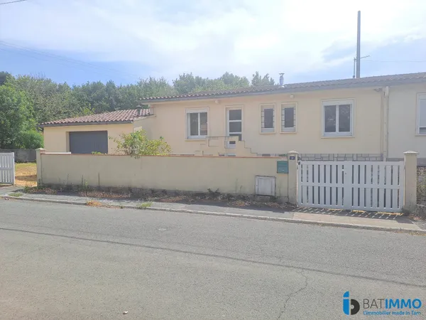 Maison mitoyenne T4 sur sous sol dans quartier calme