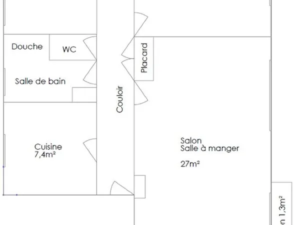 Location appartement T3 67m2