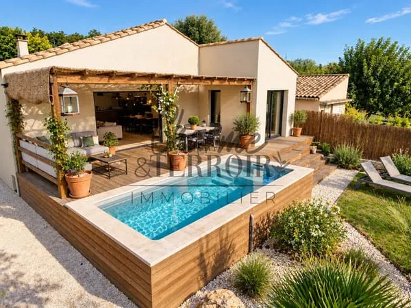 Exclusif ! À 15 Minutes D'Uzès Une Villa Contemporaine Où Il Fait Bon Vivre