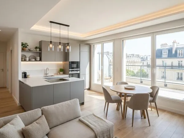 À vendre - Grand T5 traversant au dernier étage avec terrasse et loggia - Bagneux - À 700 m du RER