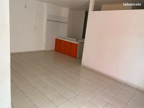 T3 non meublé avec cour privative