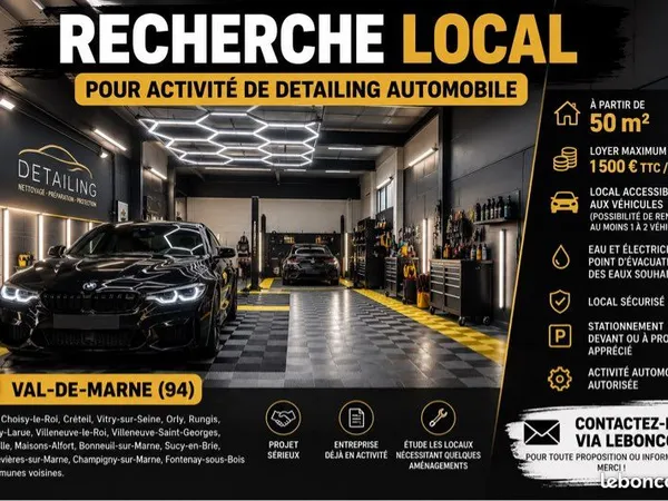 Recherche local professionnel / commercial - val-de-marne (94)