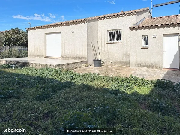 Location Jonquières-Saint-Vincent maison de plain-pied 90 m² - 3 chambres - GARAGE