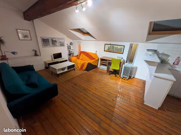 Chambre à louer dans appartement de 50 m² - 90% du temps seul dans l'appart - Disponible de suite