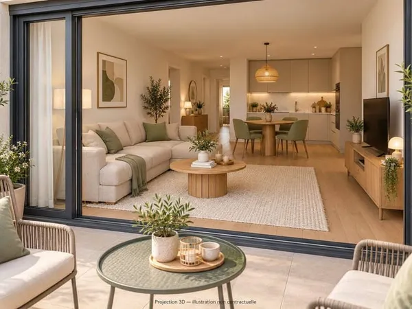 Appartement 2 pièces 45 m²