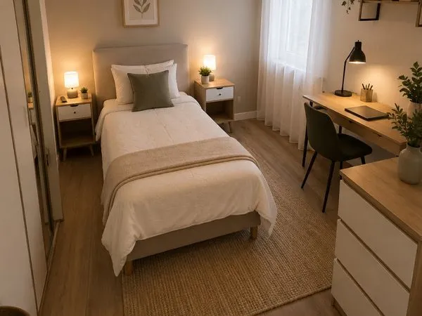 Chambre neuve meublée et disponible pour 500 à COMPIEGNE