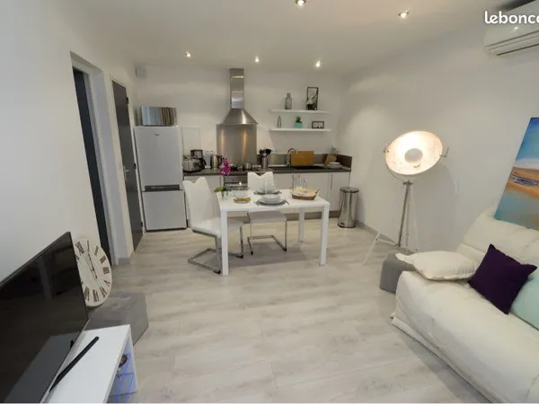 T2 meublé avec patio 15 m² et climatisation - Sigean