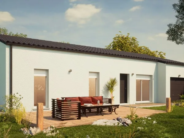 Maison de 64 m² sur un terrain de 454 m² à GRANZAY-GRIPT en DEUX-SEVRES (79)