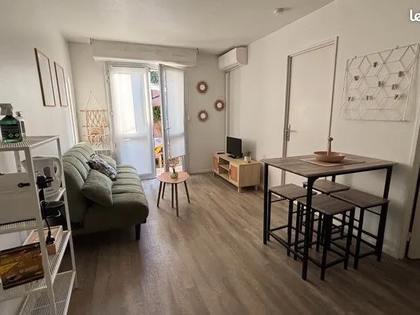 Appartement T2 meublé 28m2 avec jardin