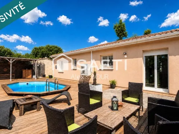 Maison au calme avec piscine au coeur du Médoc