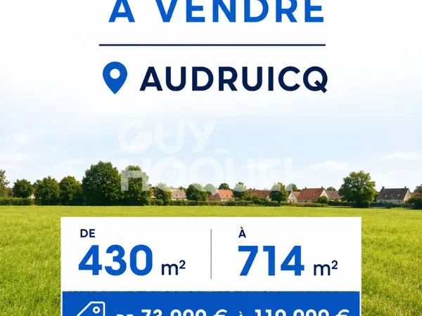 Terrain viabilisé Audruicq