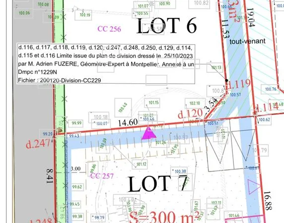 Terrain 353 m² Saint-Clément-de-Rivière