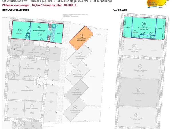 Duplex 3 pièces 58 m²