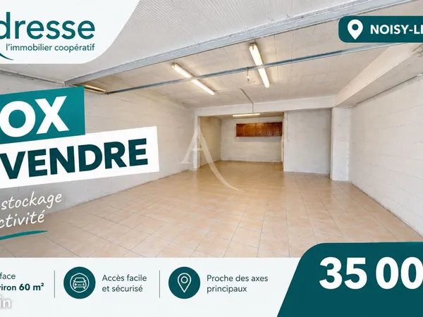 Parking/box 37 m² NOISY LE GRAND