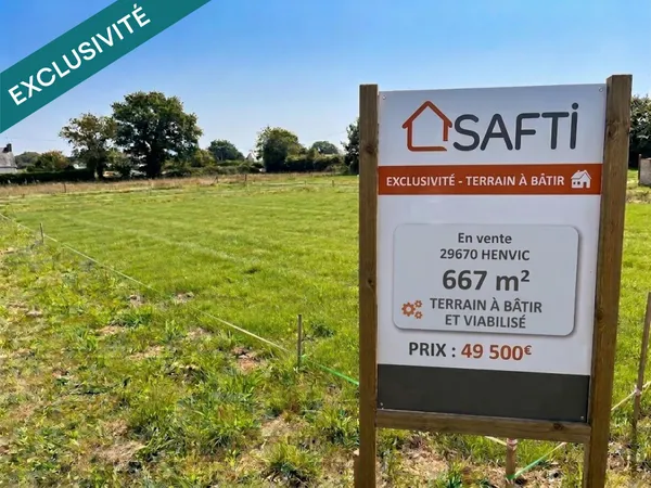 Terrain en individuel 667 m²