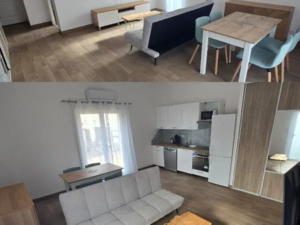 T2 neuf meublé de 45 m² avec terrasse, jardin et parking