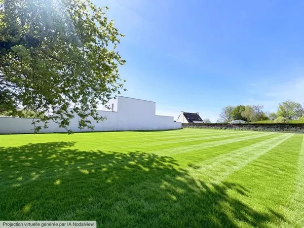 A Vendre Terrain constructible de 829m2 sur Lesneven