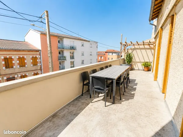 COEUR BONNEFOY, duplex en 1er et dernier étage, TERRASSE 21m²