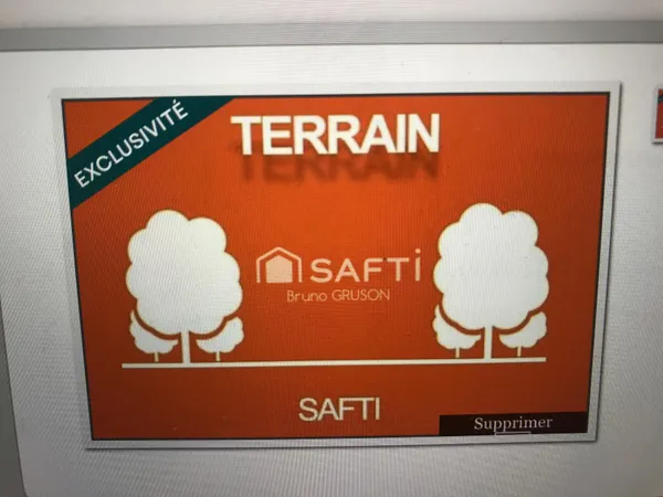 Terrain Vente Huismes  1010m² 3500€
