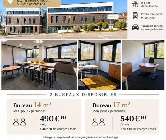Bureau meublé