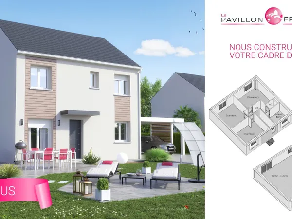 Terrain + maison 100 m²