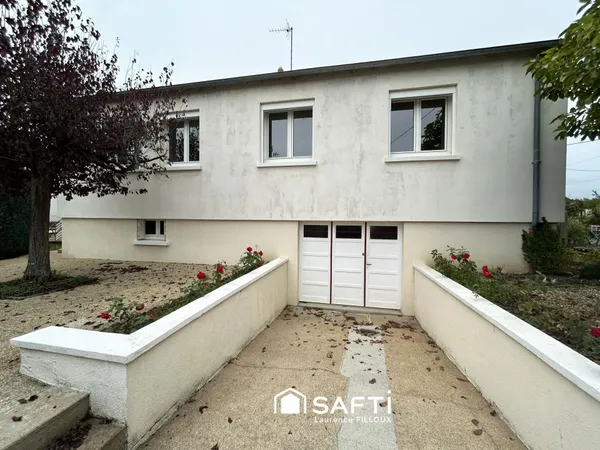 Maison familiale sur sous-sol total et jardin clos