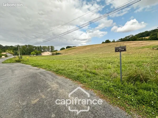 Terrain 1 291 m² Saint Caprais De Lerm