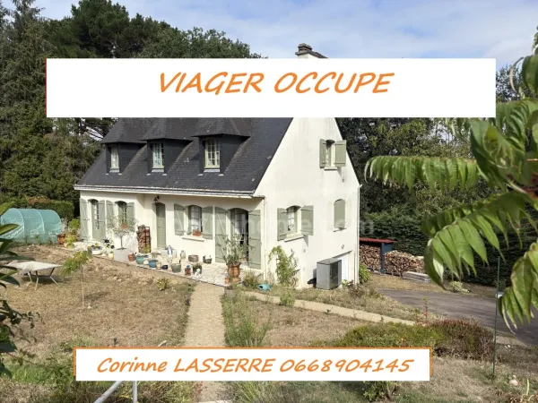 LA GACILLY Maison familiale sur sous-sol complet de 5 chambres en excellent état VENDUE en VIAGER oc