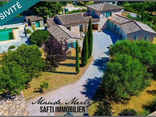 Propriété au charme Provençal - villa individuelle de 160 m2 habitable - 4 chambres dont une suite p