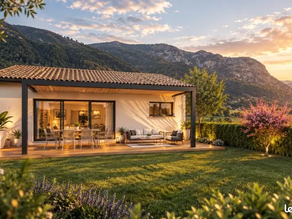 Maison contemporaine de 80 m² avec garage à Pollestres (66450)