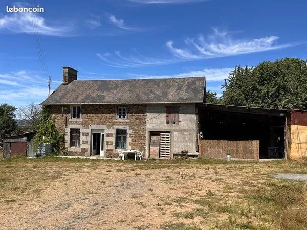 Dépendances avec parcelles en nature d'herbage