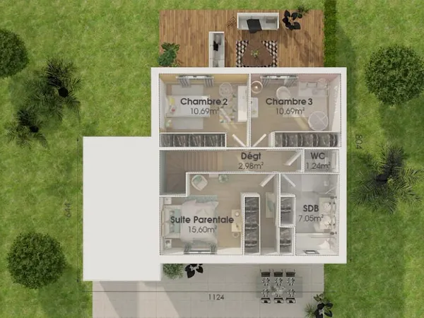 Maison neuve 5 pièces 98 m²