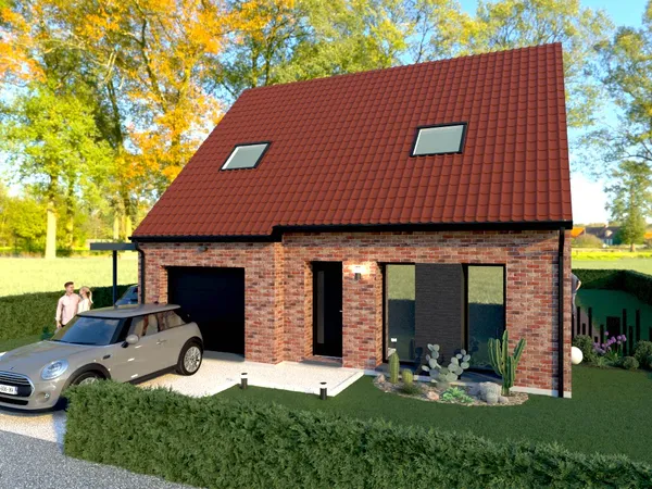 Terrain + maison 90 m²