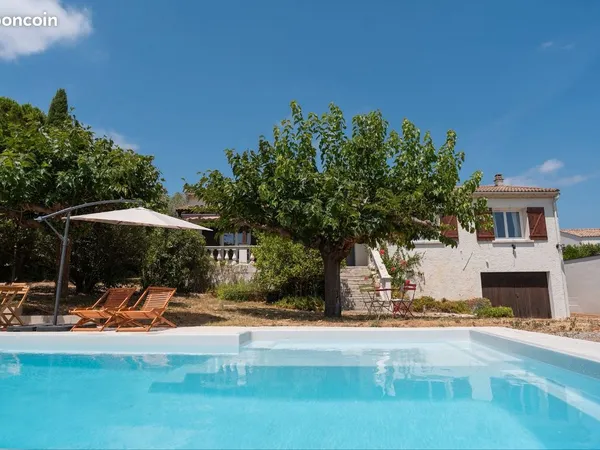 Villa familiale lumineuse 100m² - Jardin arboré avec piscine - Secteur prisé Mus (30)