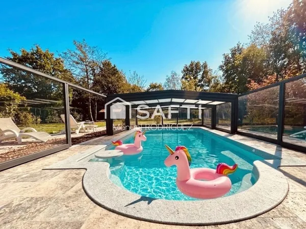 Maison ossature bois de 110m2 sur terrain de 5200m2 entièrement clos