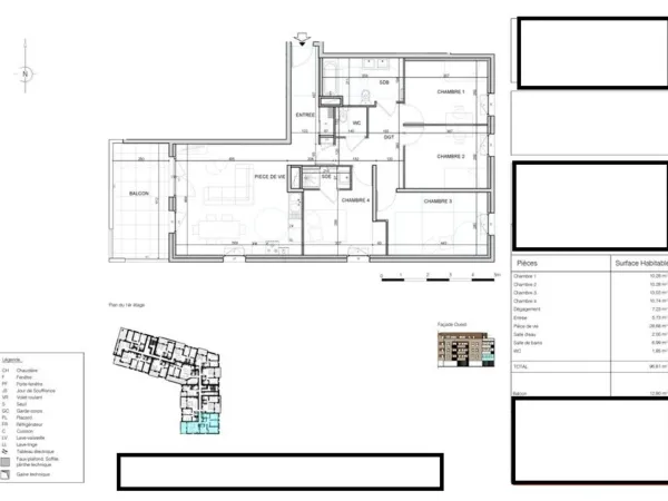 appartement à vendre 5 pièces BOURG EN BRESSE (01)