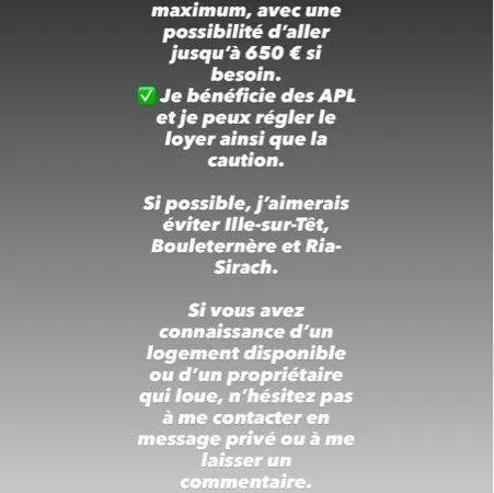 Demande de location