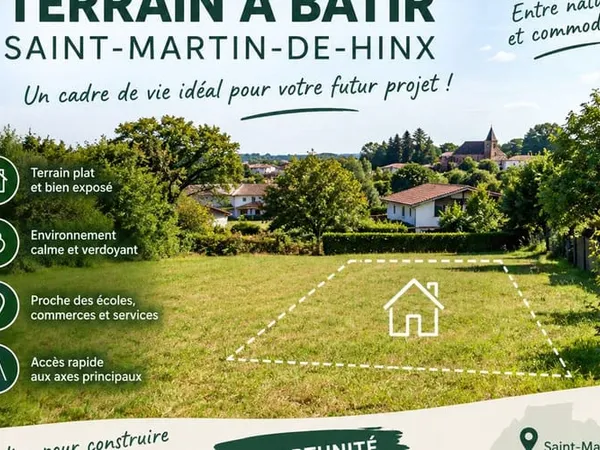 Terrain 852 m²