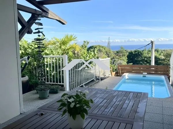 Maison F4 avec vue mer imprenable Ravine des Cabris