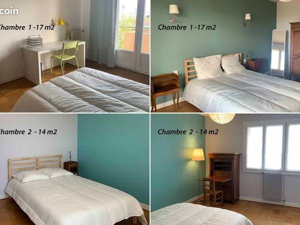 DEUX CHAMBRES EN COLOCATION - LYON 8e, TRAM T6 AU PIED DE L'IMMEUBLE