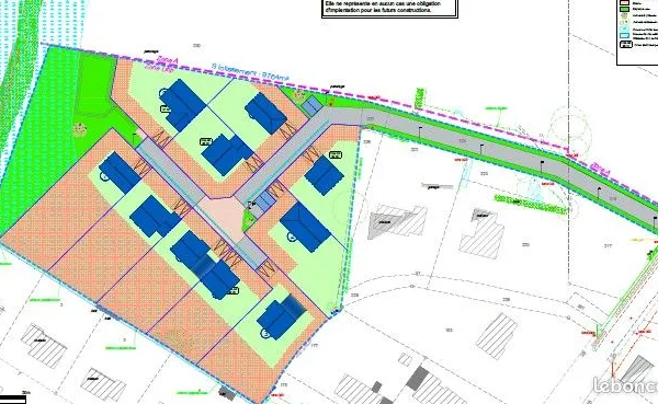 Terrain de 480 à 885 m²