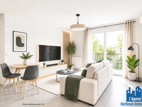 EXCLUSIVITÉ !!! EYSINES CENTRE - APPARTEMENT TYPE 2 DE 42 M² AVEC TERRASSE + PLACE DE PARKING SOUS-S