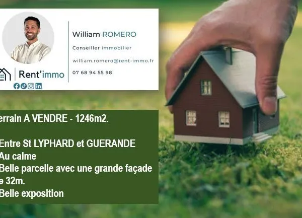 Terrain 1250 m²
